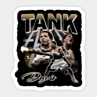 Tank Davis Retro Sticker